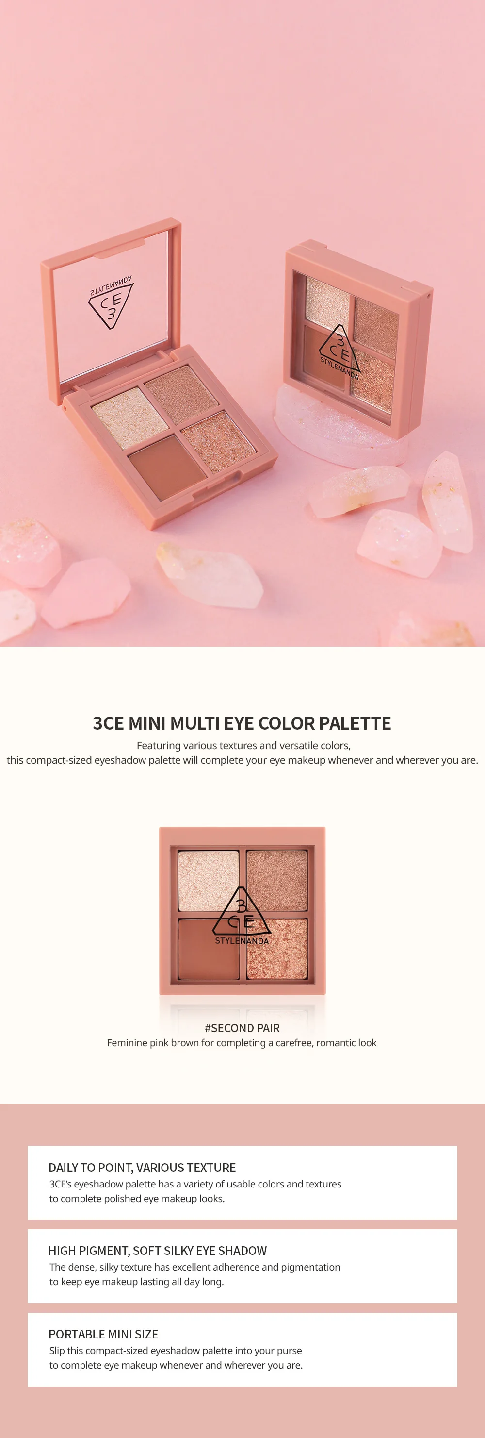 3CE Mini Multi Eye Color Palette #Second Pair - Image 4