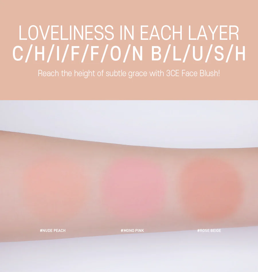 3CE Stylenanda Face Blush #Mono Pink - Image 7