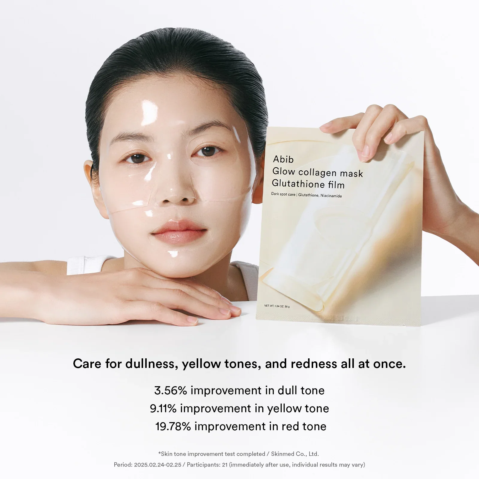 Abib Glow Collagen Mask Glutathione Film 1Pcs - Image 5