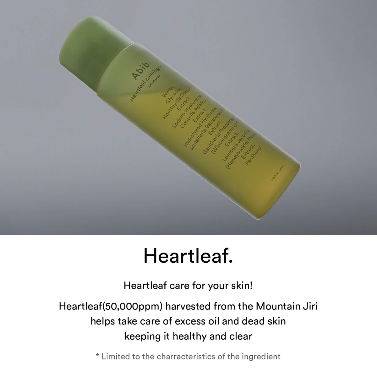 Abib Heartleaf Calming Toner Skin Booster 200ml - Image 3