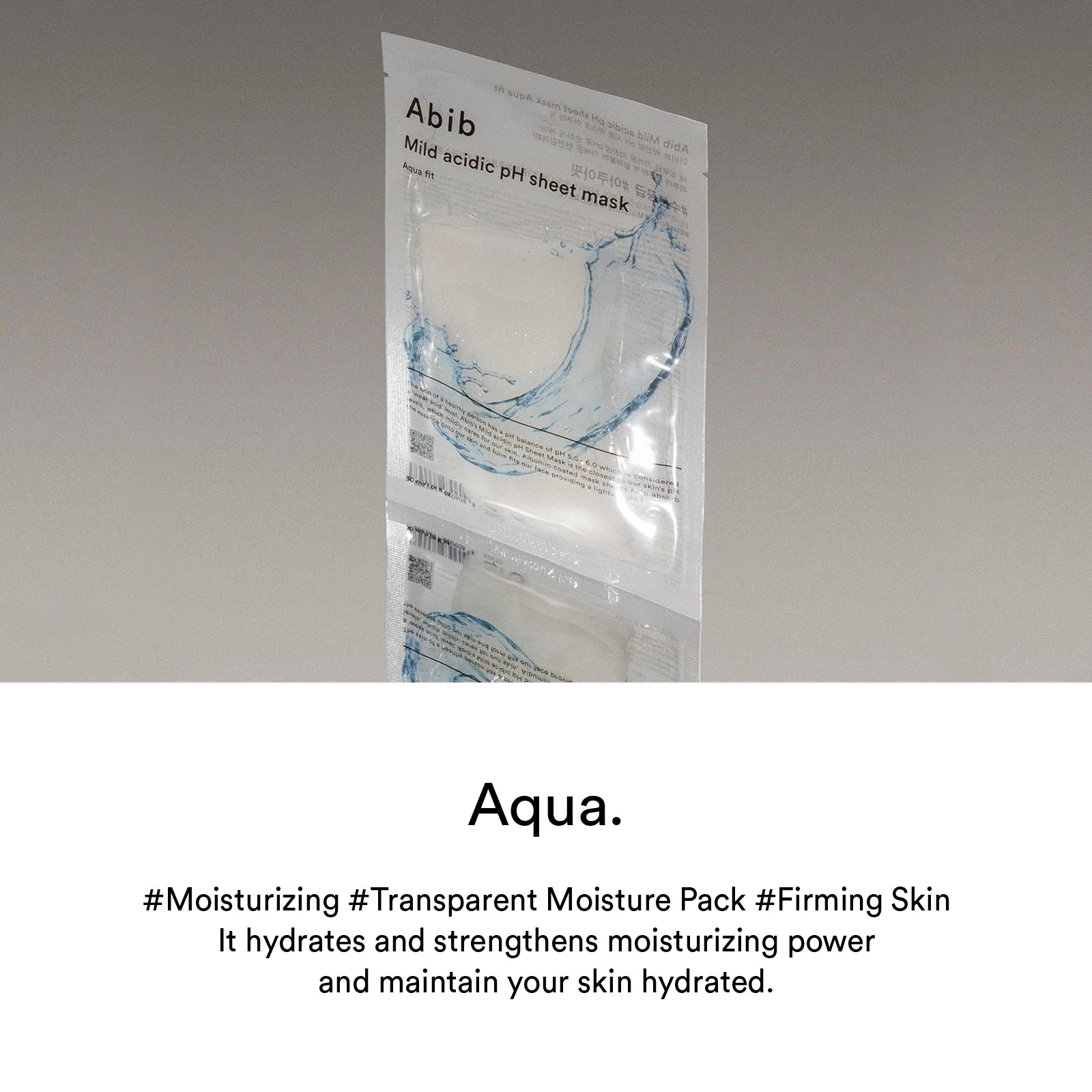 Abib Mild Acidic Ph Sheet Mask Aqua Fit 1Pcs - Image 5