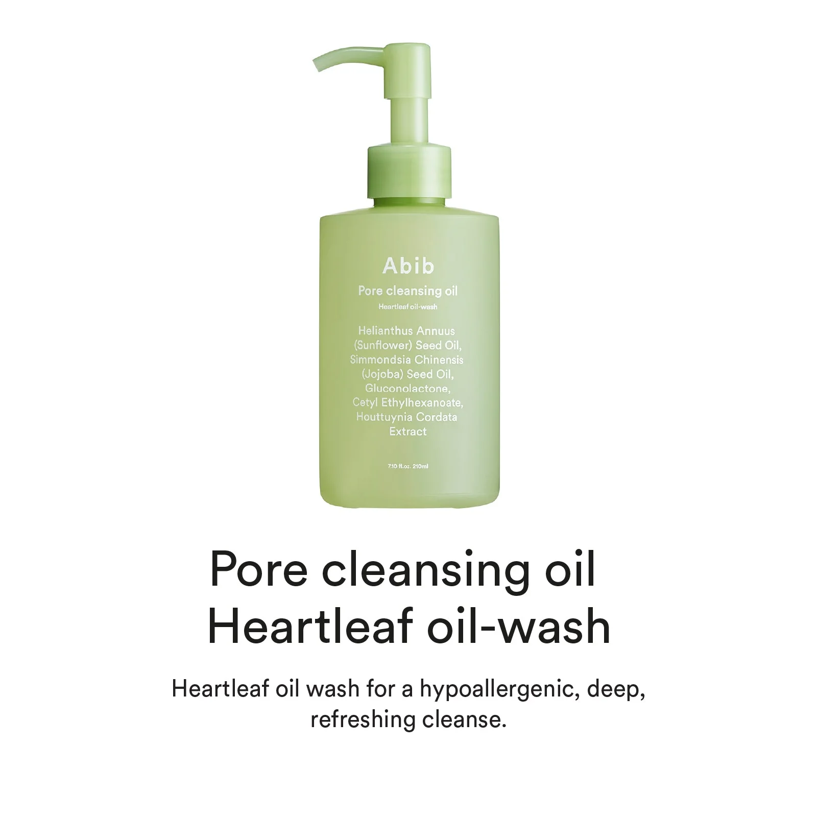 Abib Pore Cleansing Oil Heartleaf Oil-Wash 210ml - Image 4