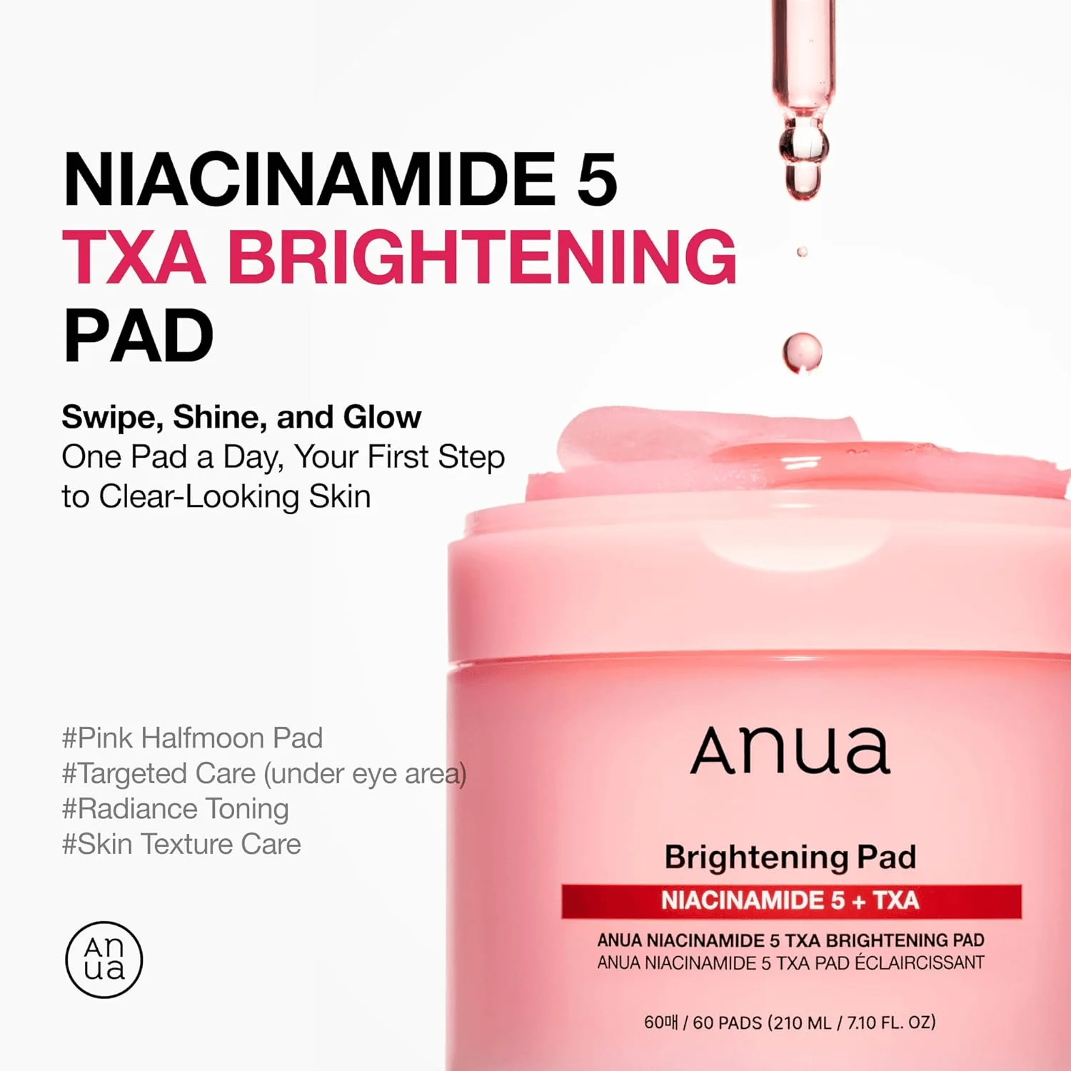 Anua Niacinamide 5 Txa Brightening Pad 210ml 60ea - Image 2