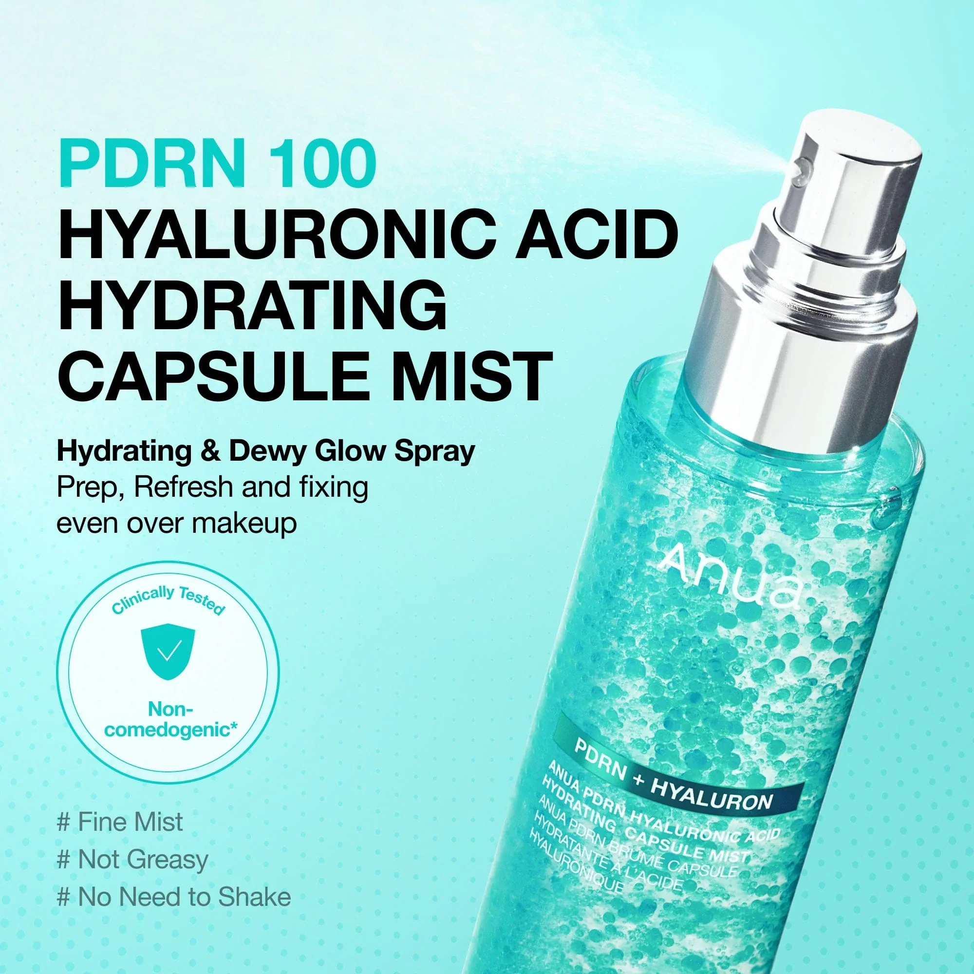Anua Pdrn Hyaluronic Acid Hydrating Capsule Mist 100ml - Image 2