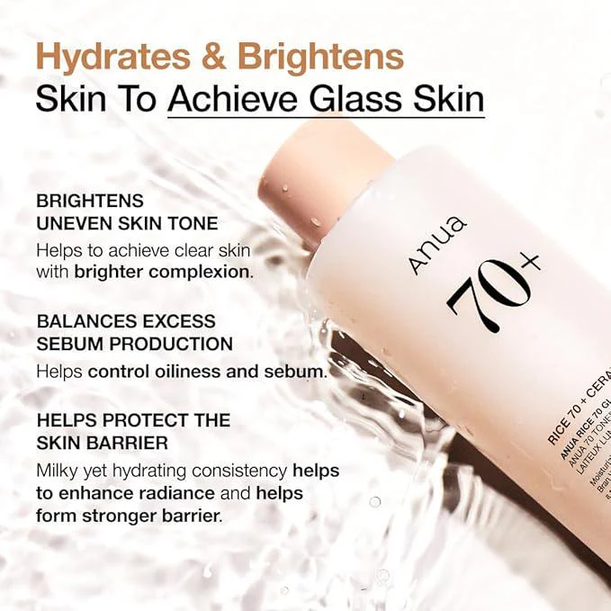 Anua Rice 70 Glow Milky Toner 150ml - Image 4