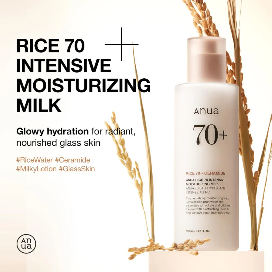 Anua Rice 70 Intensive Moisturizing Milk 150ml - Image 2