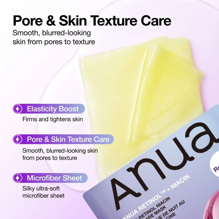 Anua X KDH Retinol Niacin Night Care Mask 1Pc - Image 4