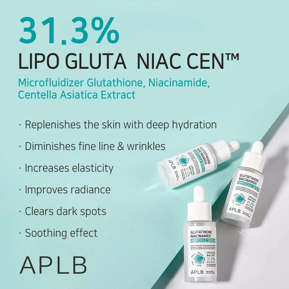 APLB Glutathione Niacinamide Ampoule Serum 40ml - Image 5