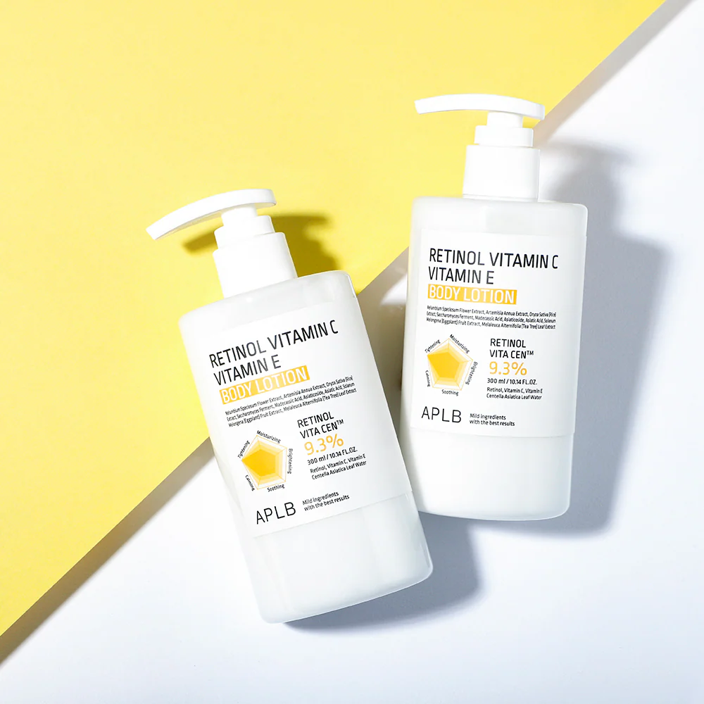 APLB Retinol Vitamin C Vitamin E Body Lotion 300ml - Image 4