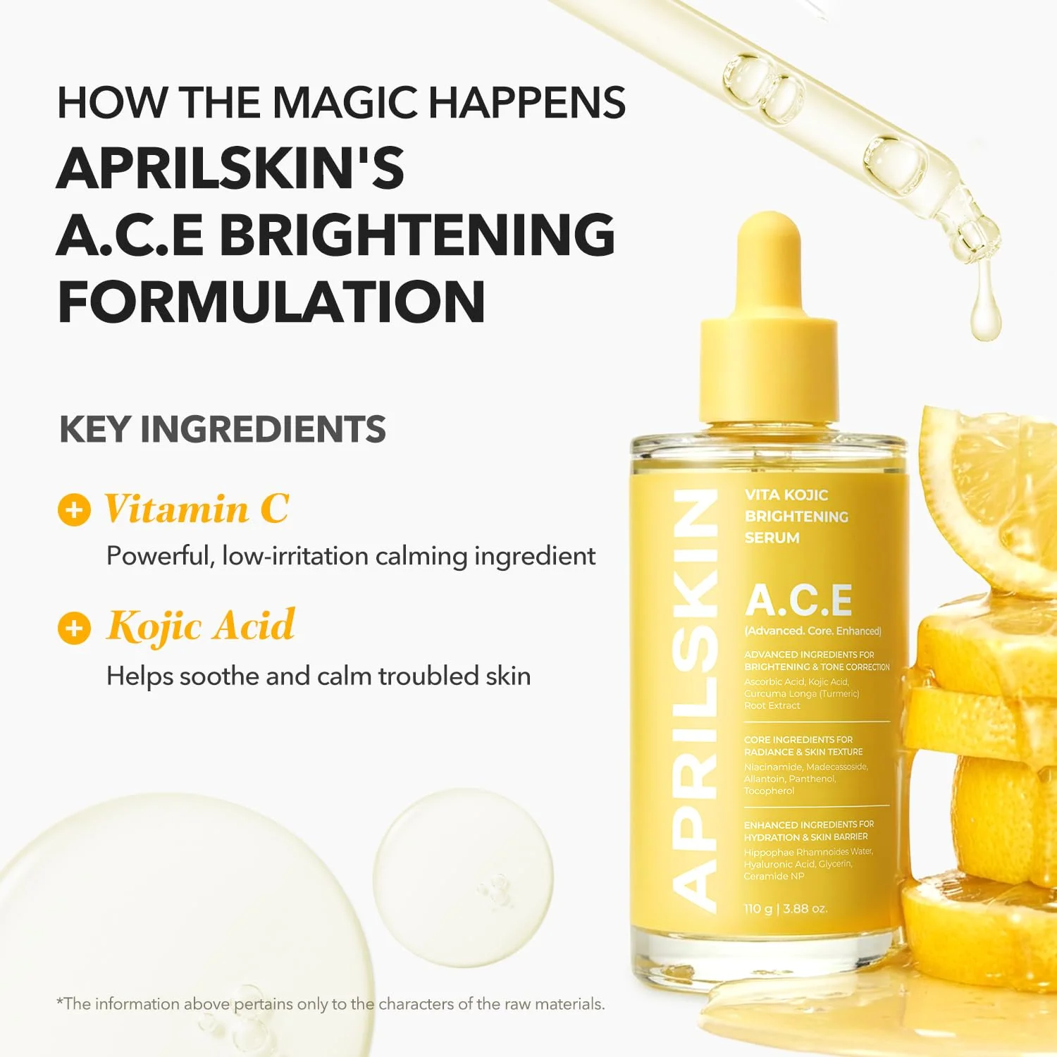 April Skin Ace Vita Kojic Brightening Serum 110g - Image 3