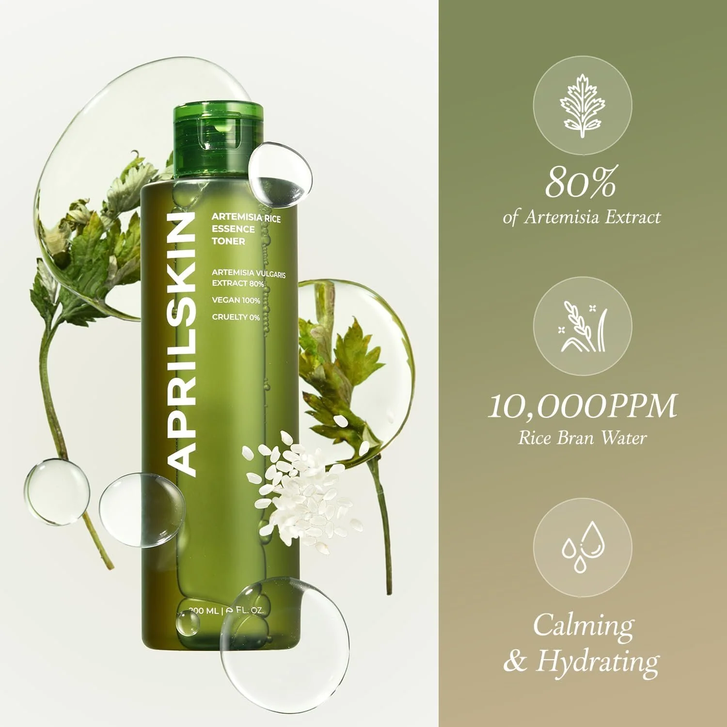 April Skin Artemisia Rice Toner 200ml - Image 3