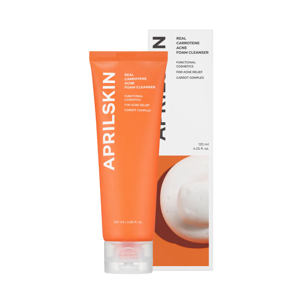April Skin Real Carrotene Acne Foam Cleanser 120g - Image 4