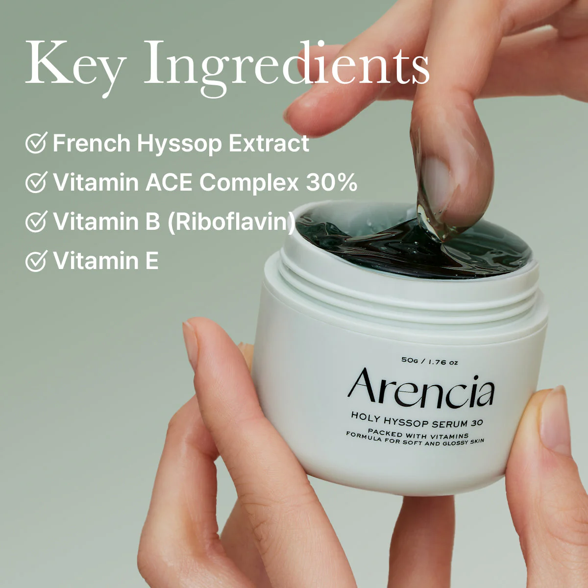 Arencia Holy Hyssop Serum 30 50g - Image 3