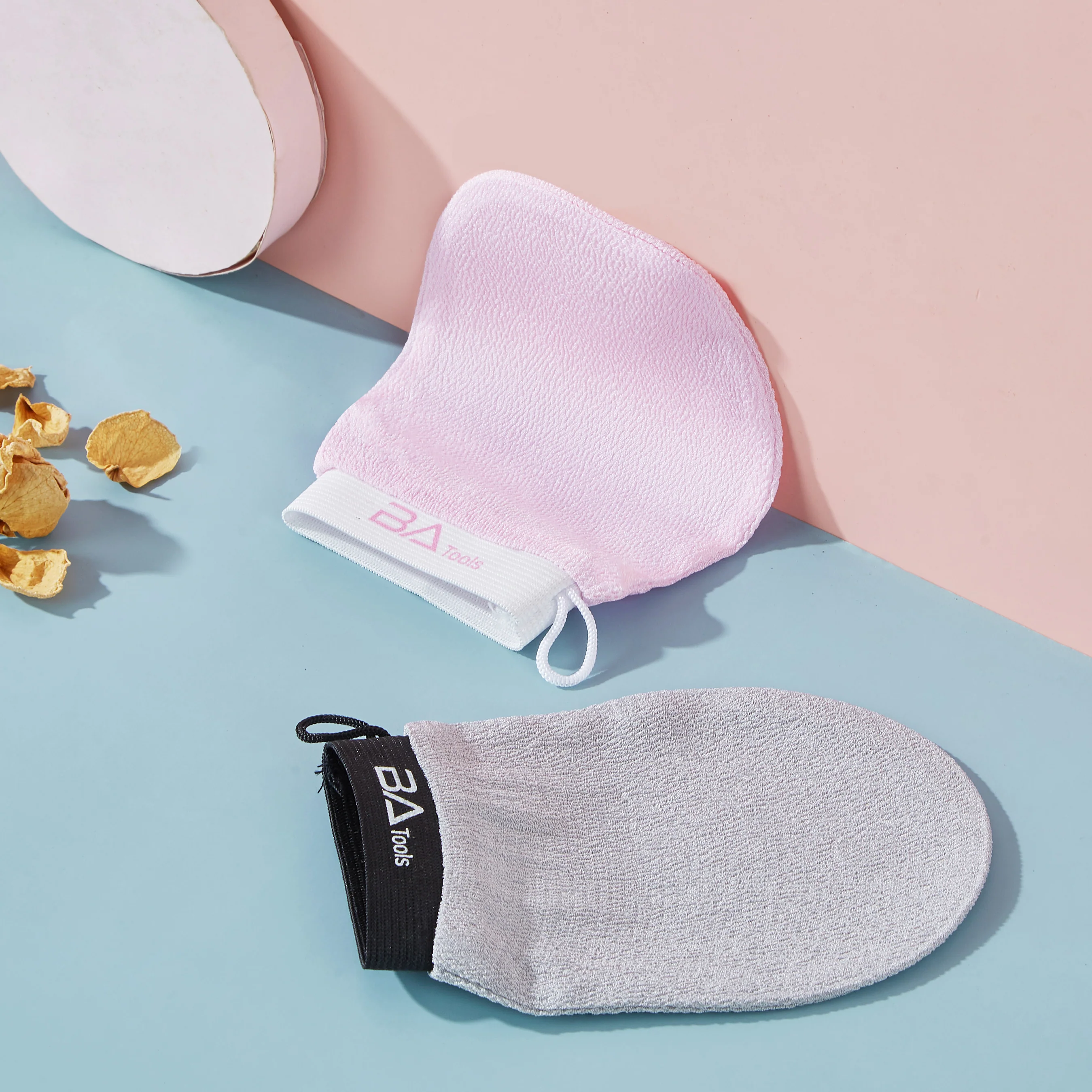 BA Tools Exfoliating Face Mitt Pink - Image 3