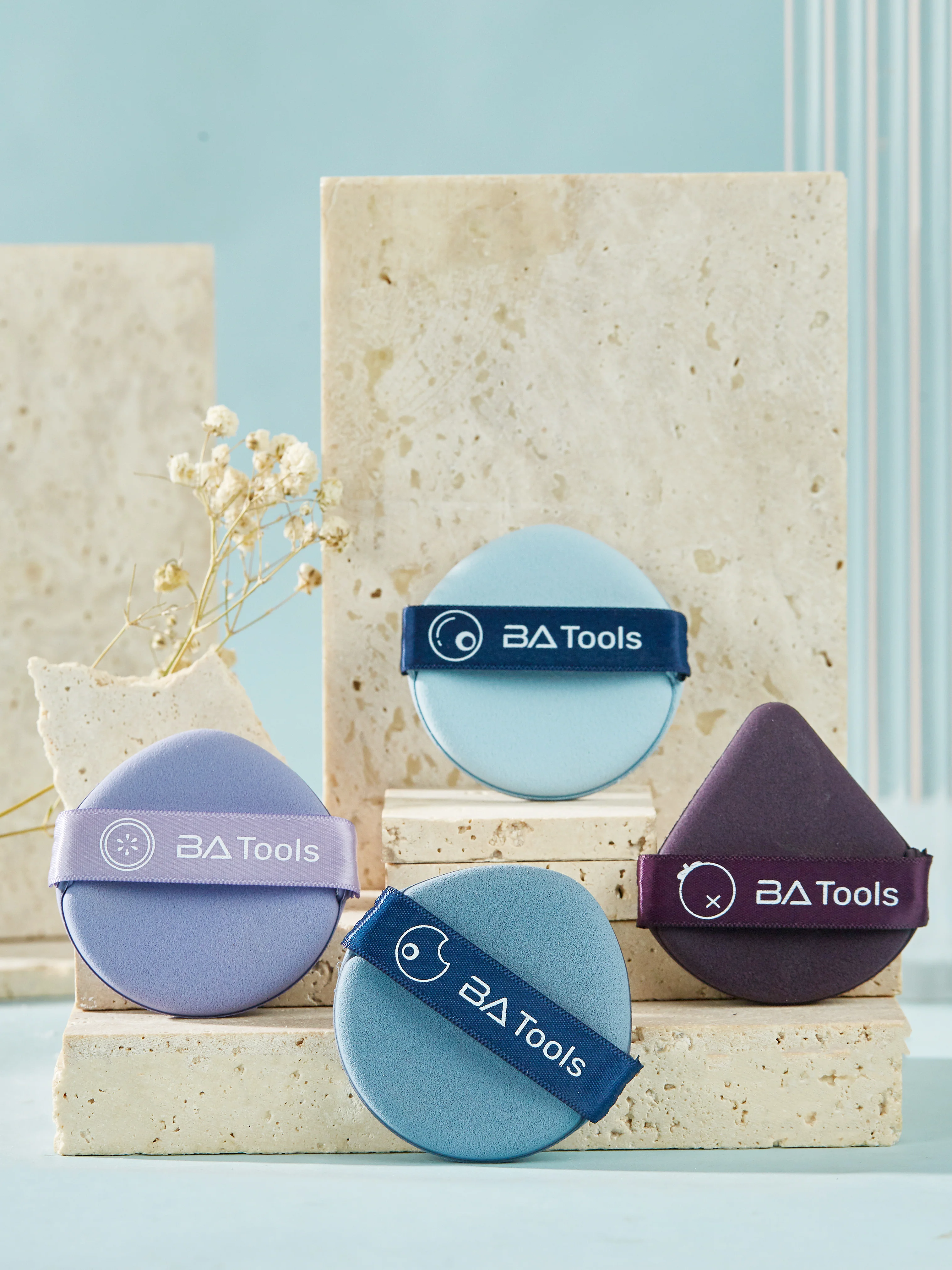 BA Tools Cushion Puff 4pcs Blueberry Cake - Image 4
