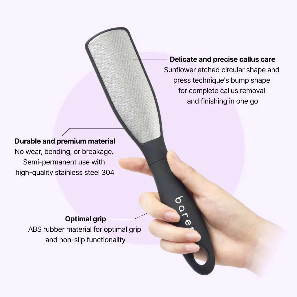 Baren Callus Remover Magic Professional Stainless Steel Double-Sided Foot File - Image 3