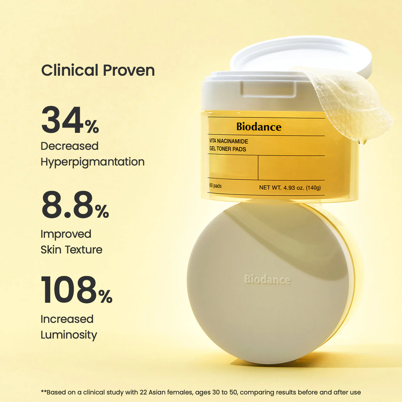 Biodance Vita Niacinamide Gel Toner Pads 60 Pads - Image 4