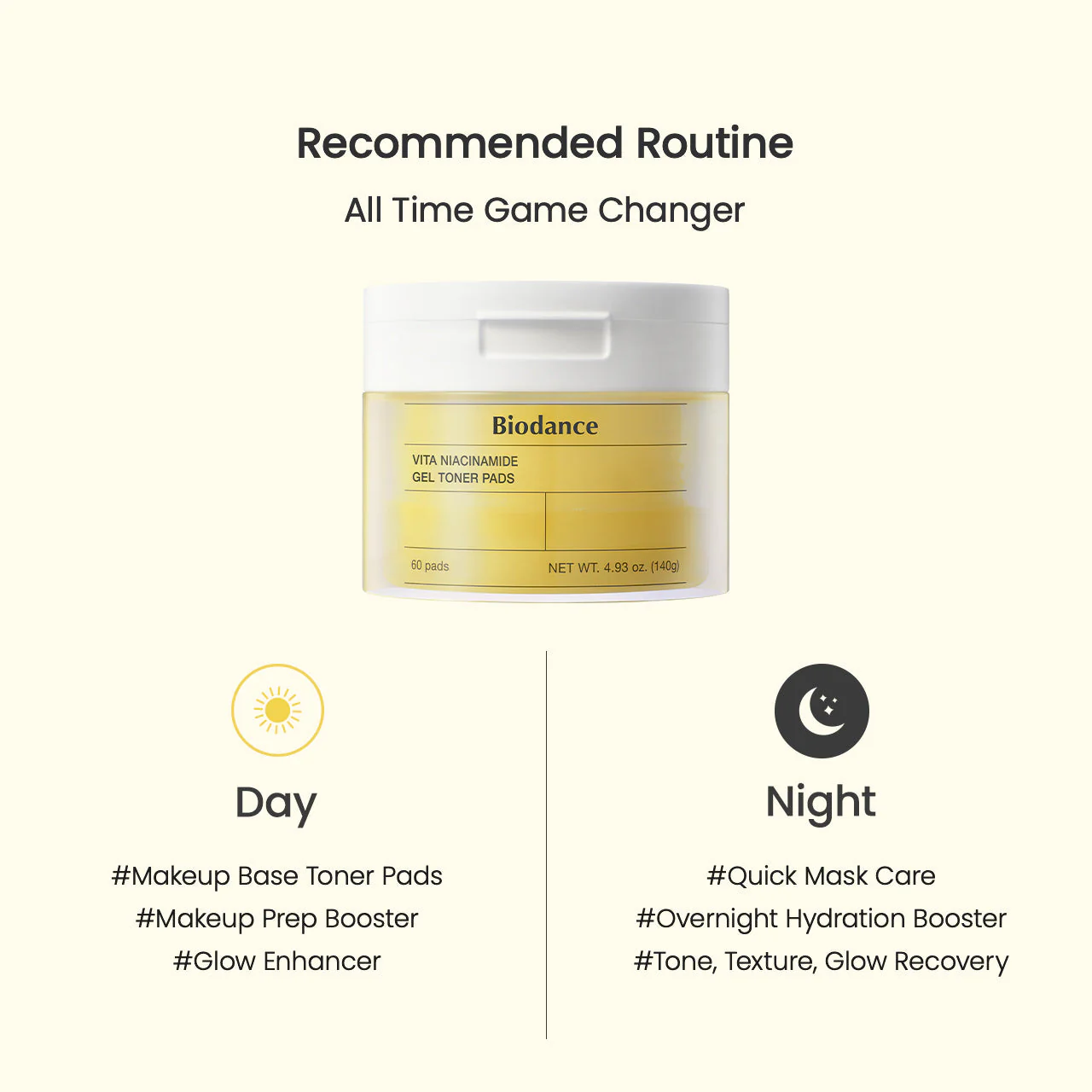 Biodance Vita Niacinamide Gel Toner Pads 60 Pads - Image 6
