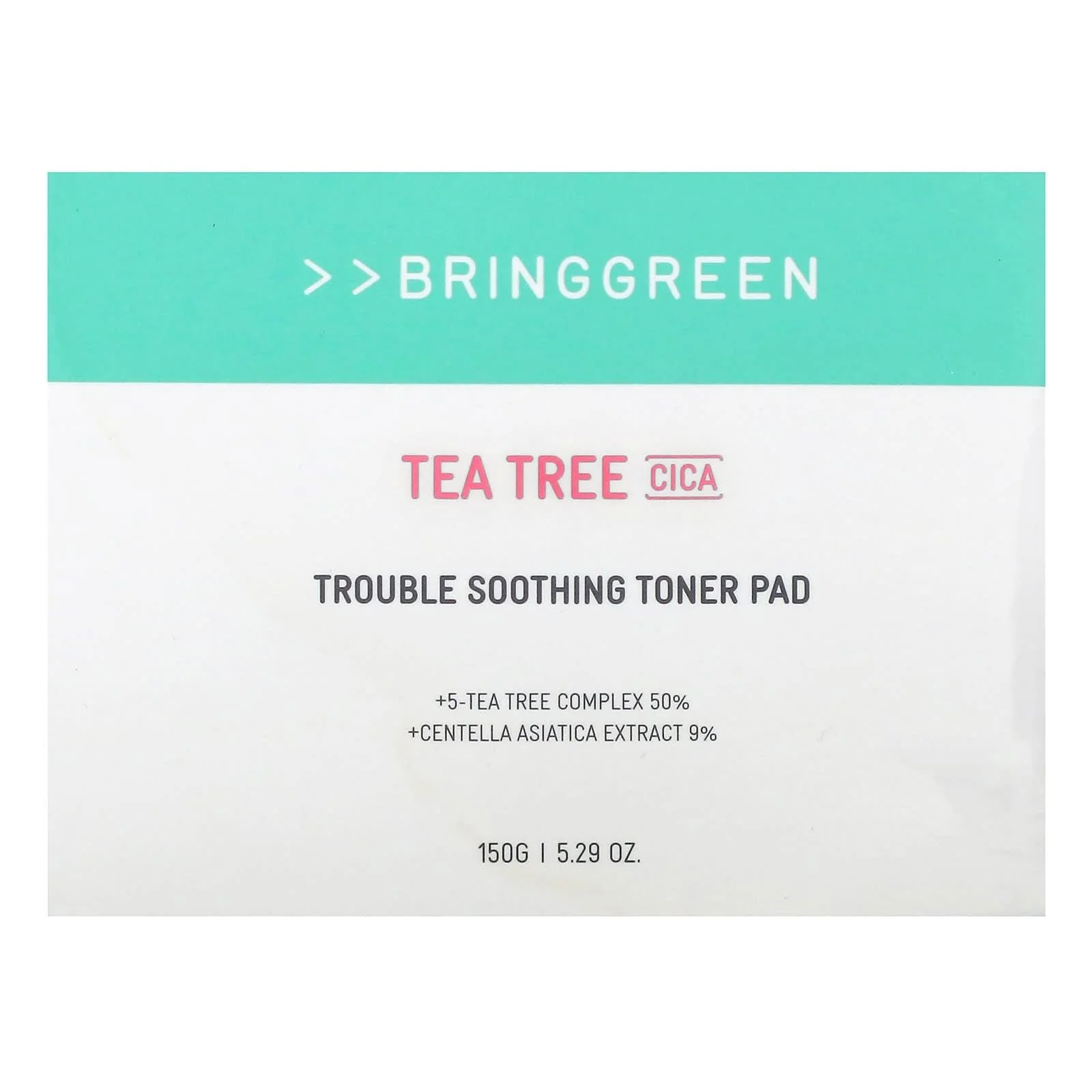 Bringgreen Tea Tree Cica Trouble Soothing Toner Pad 90ea - Image 2