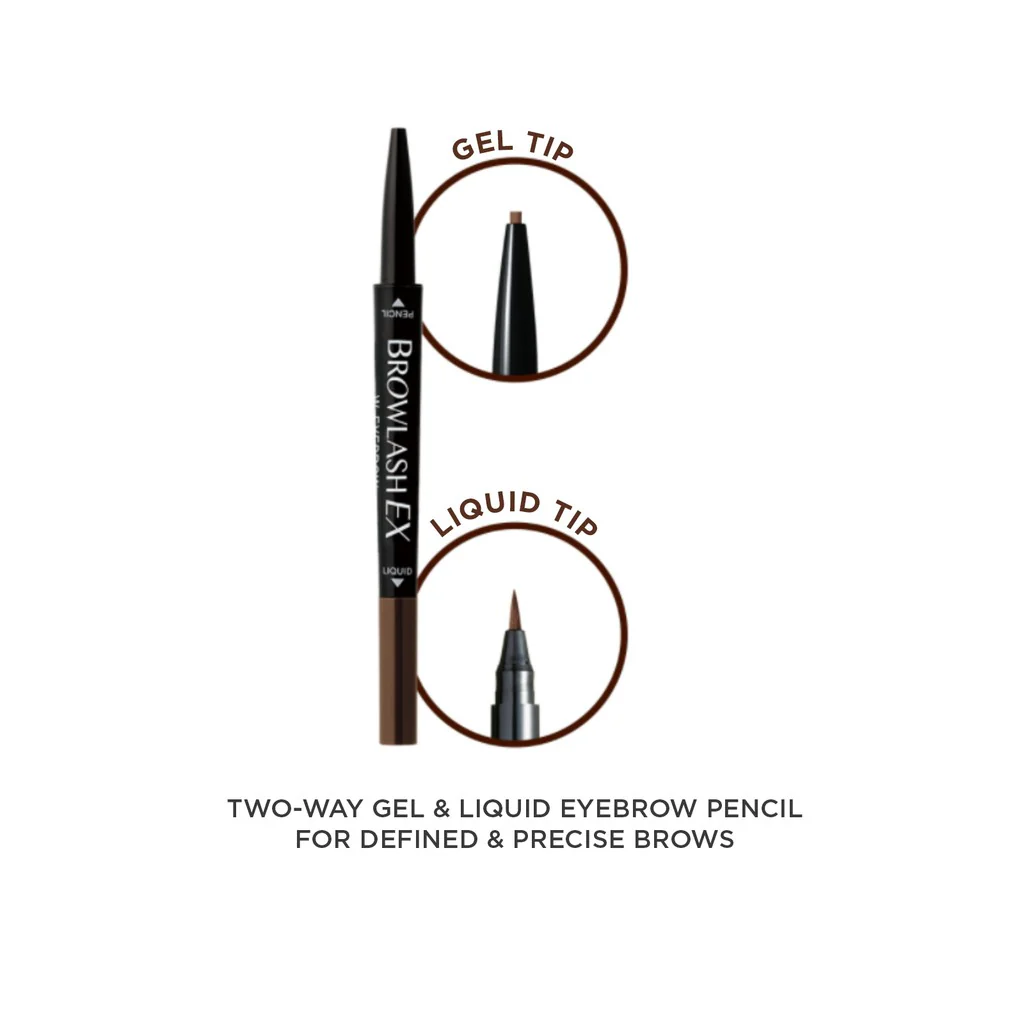 Browlash EX W Eyebrow Pencil & Liquid Royal Brown - Image 2