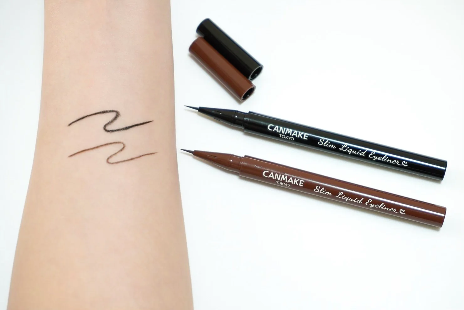 Canmake Slim Liquid Eyeliner 02 Brown - Image 4