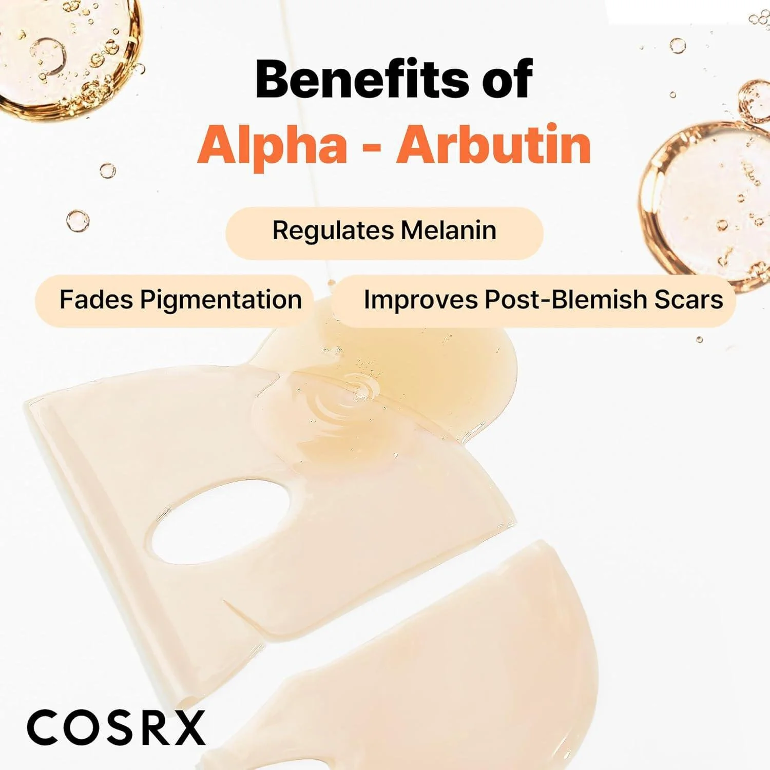 Cosrx The Arbutin Discoloration Hydrogel Mask 3pcs - Image 2
