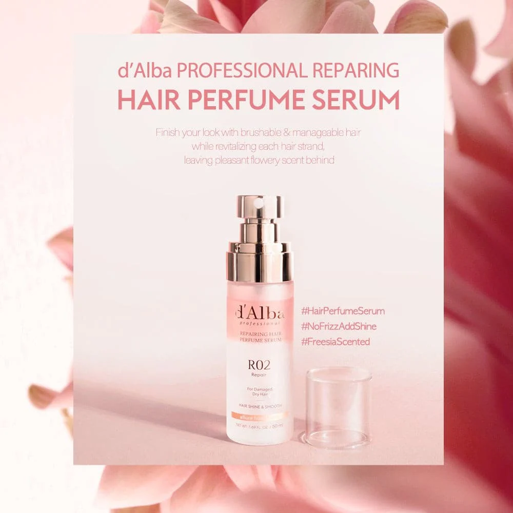 d'Alba Professional Repairing Hair Perfume Serum 50ml - Image 6