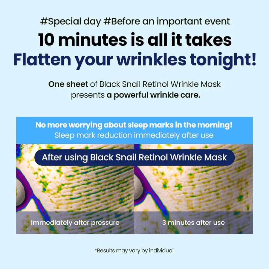 Dr.G Black Snail Retinol Wrinkle Mask 1ea - Image 4