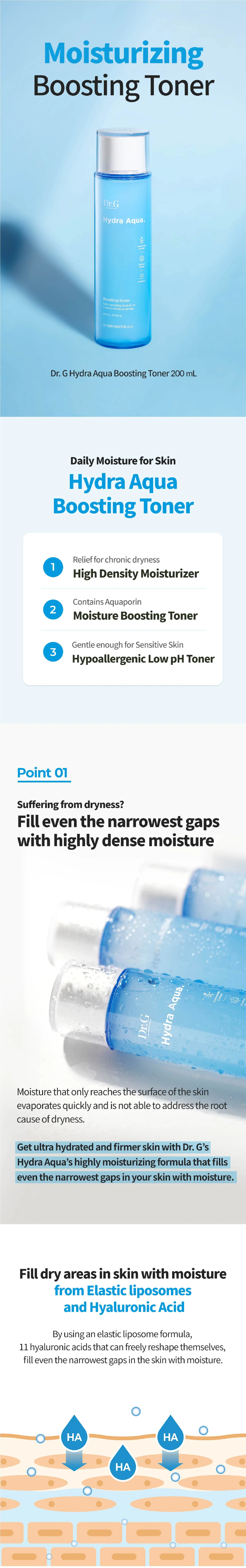 Dr.G Hydra Aqua Toner 200ml - Image 3