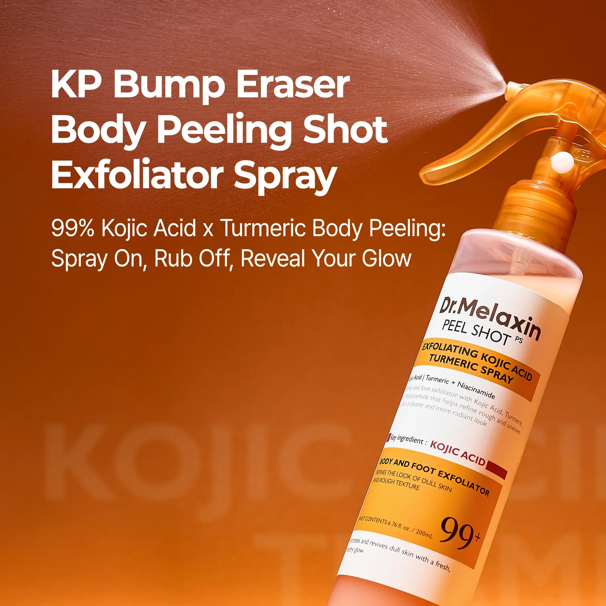 Dr.Melaxin Peel Shot Exfoliating Kojic Acid Turmeric Spray 200ml - Image 6
