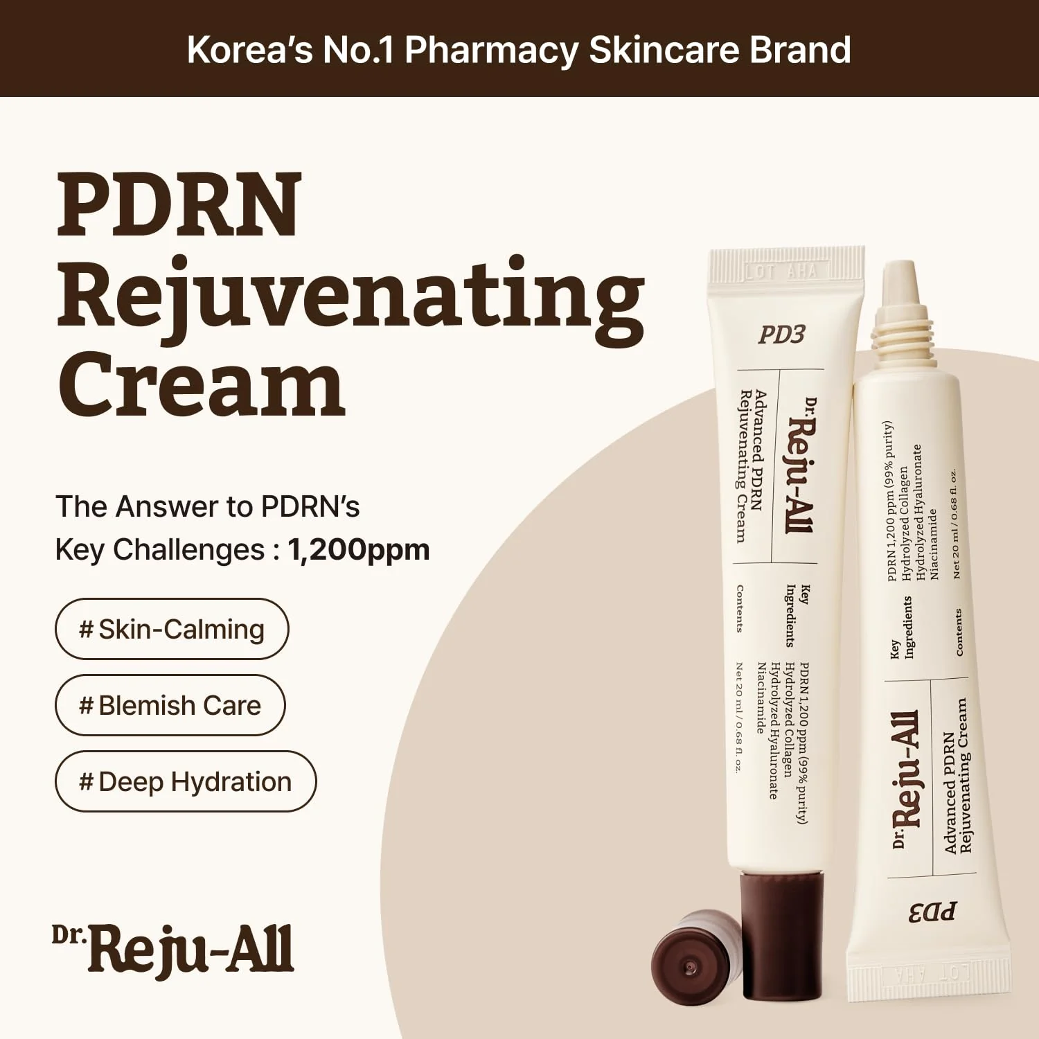 Dr.Reju-All Advanced Pdrn Rejuvenating Cream 20ml - Image 3
