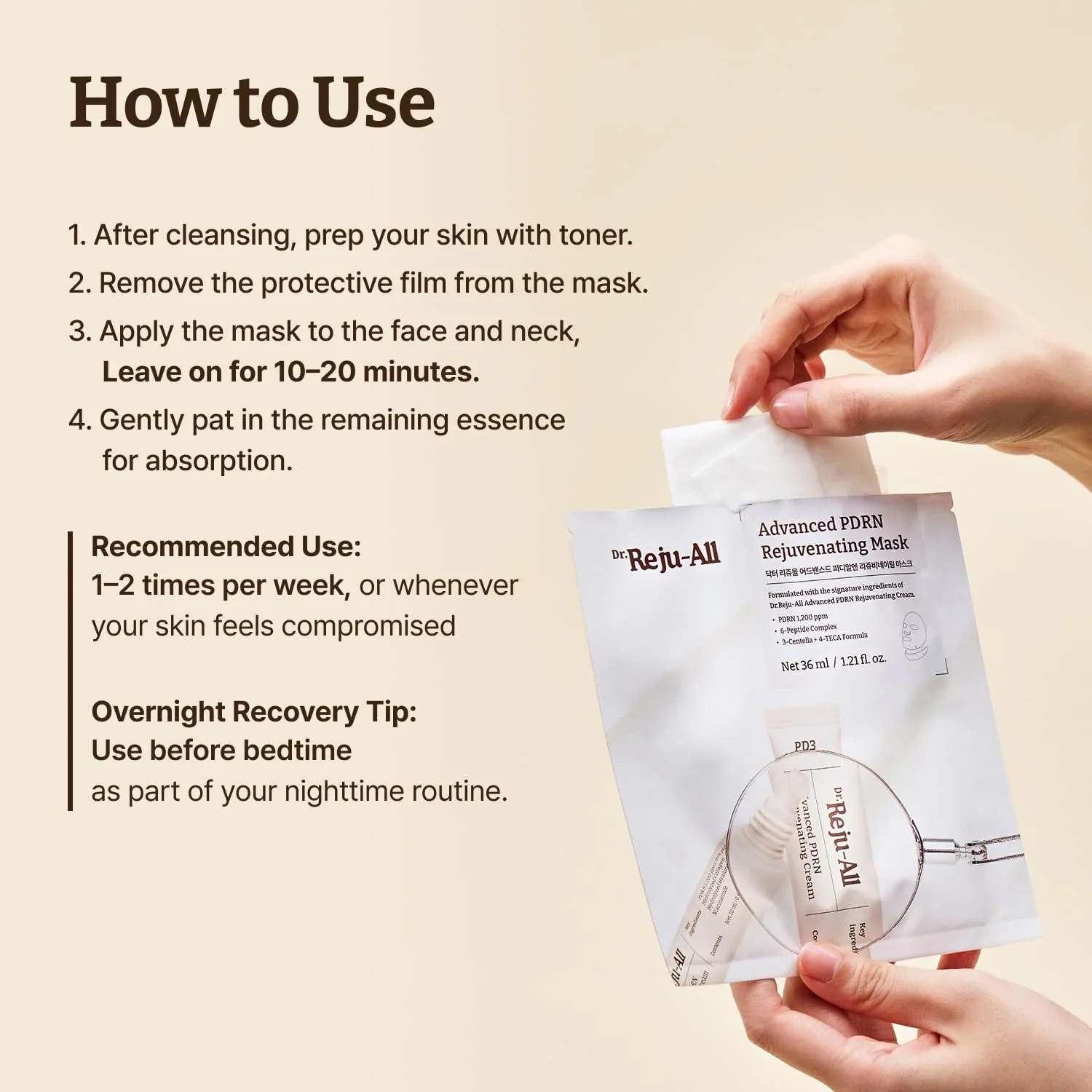 Dr.Reju-All Advanced Pdrn Rejuvenating Mask 1Pc - Image 5
