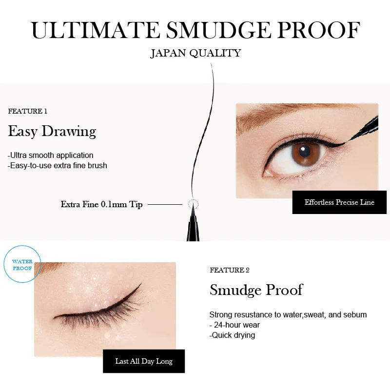 Dup Silky Liquid Eyeliner Waterproof Black - Image 4
