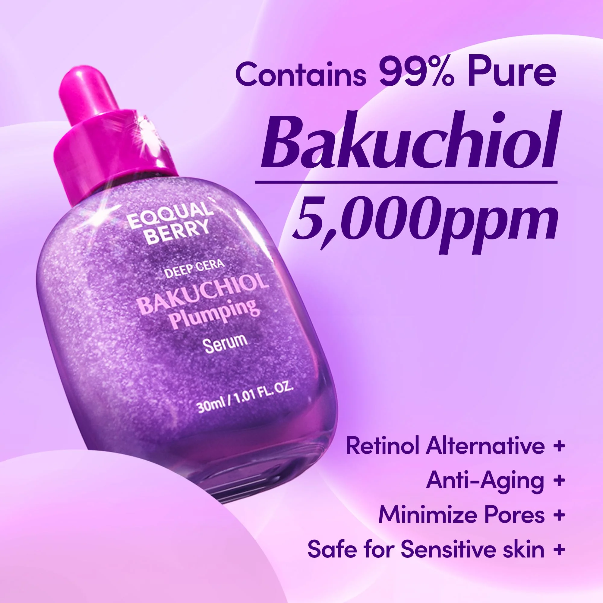 Eqqualberry Bakuchiol Plumping Serum 30ml - Image 4