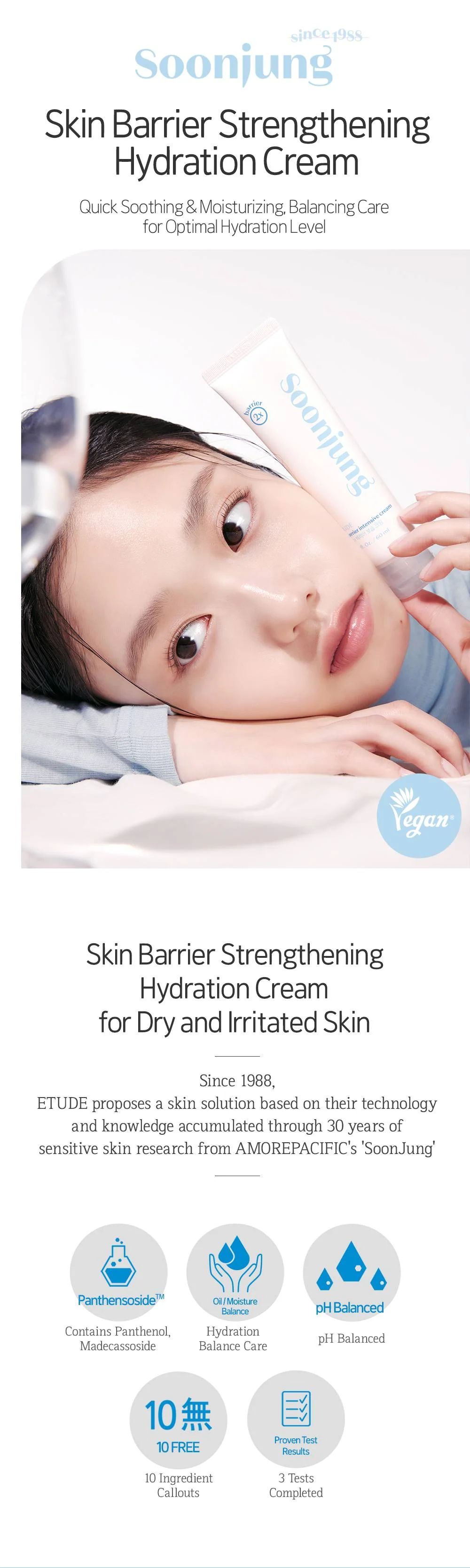 Etude House Soon Jung 2x Barrier Intensive Cream 60ml - Image 3