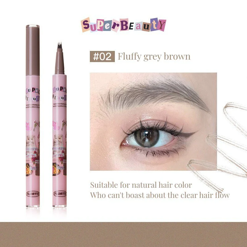 Flortte I Am Super Beauty Liquid Eyebrown Pen 0.5ml - Image 4