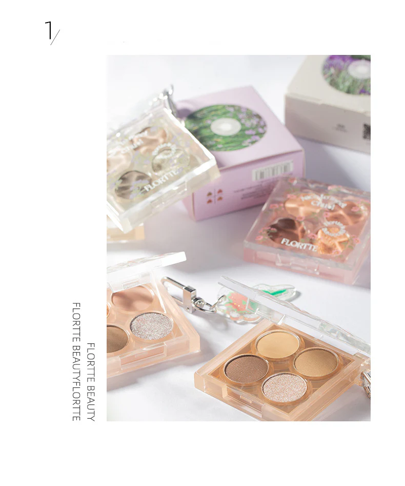Flortte Nice to Meet Chu 4-color Eyeshadow Palette 4g - Image 7