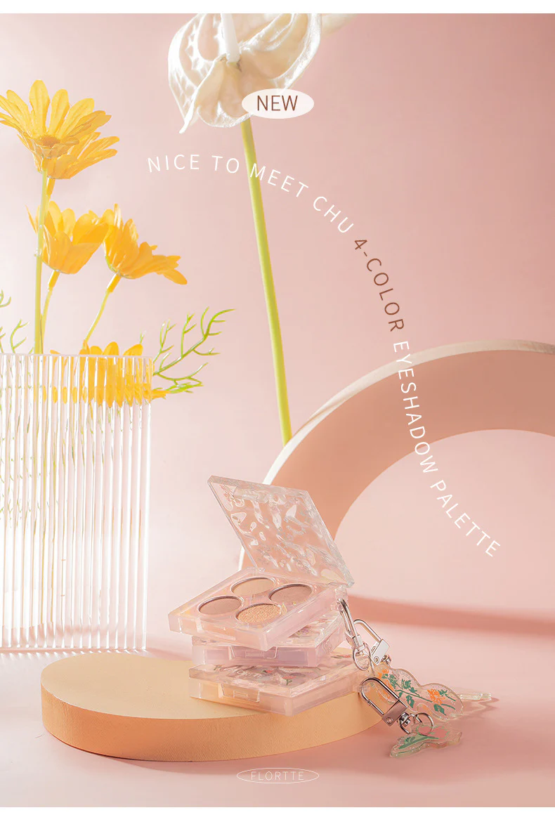 Flortte Nice to Meet Chu 4-color Eyeshadow Palette 4g - Image 9