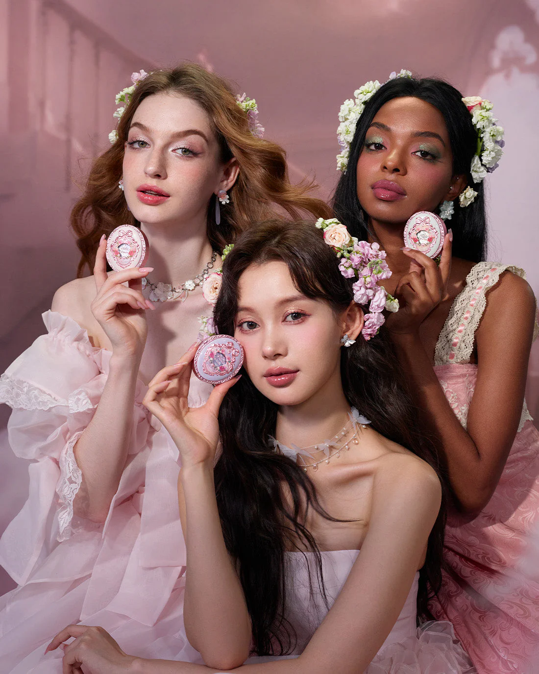 Flower Knows Midsummer Fairytales Collection Velvet Embossed Blush - Image 6