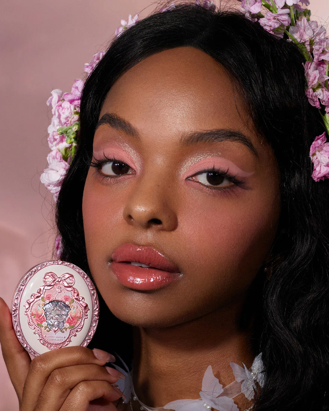 Flower Knows Midsummer Fairytales Collection Velvet Embossed Blush - Image 9