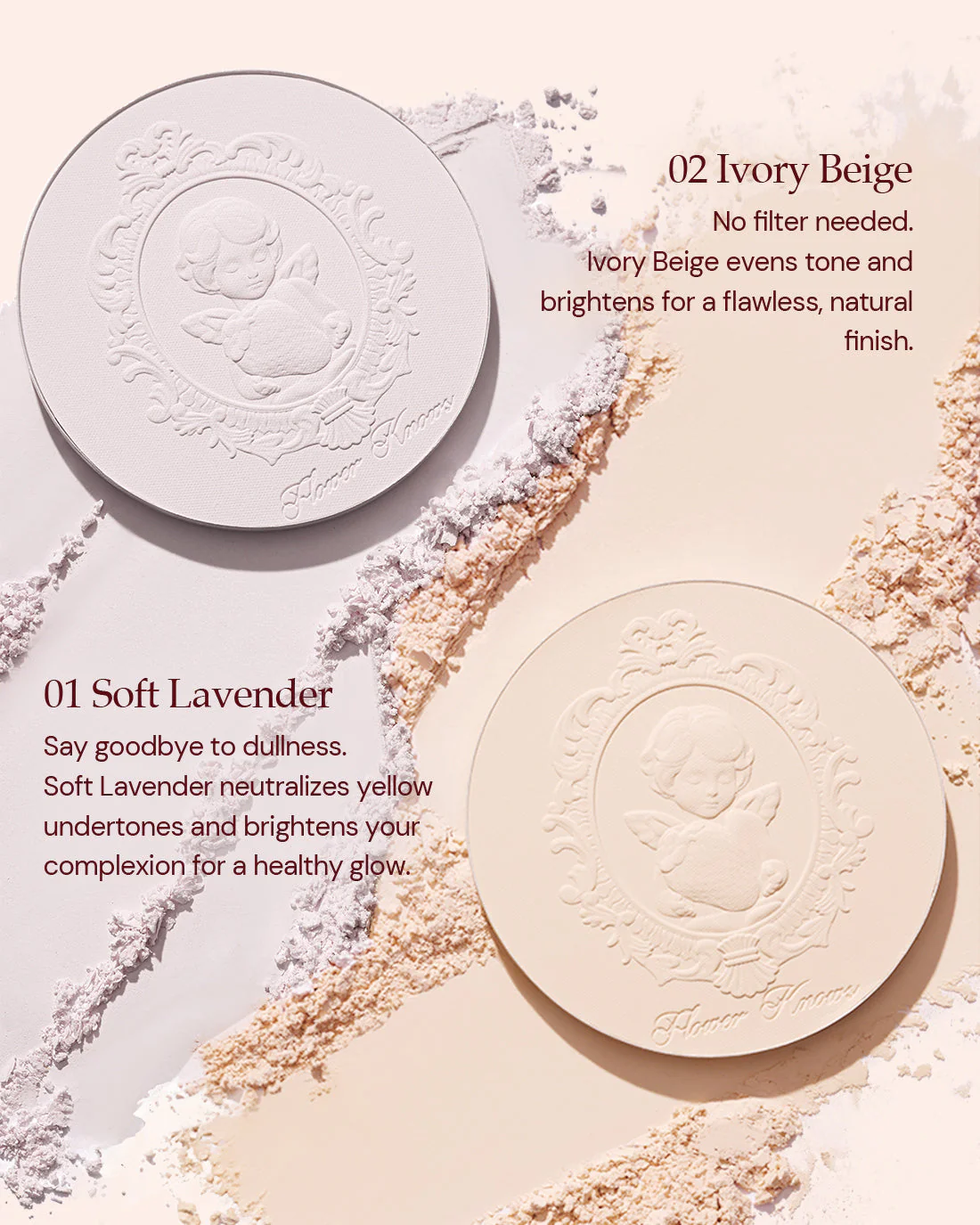 Flower Knows Strawberry Cupid Collection Pressed Powder - Image 3