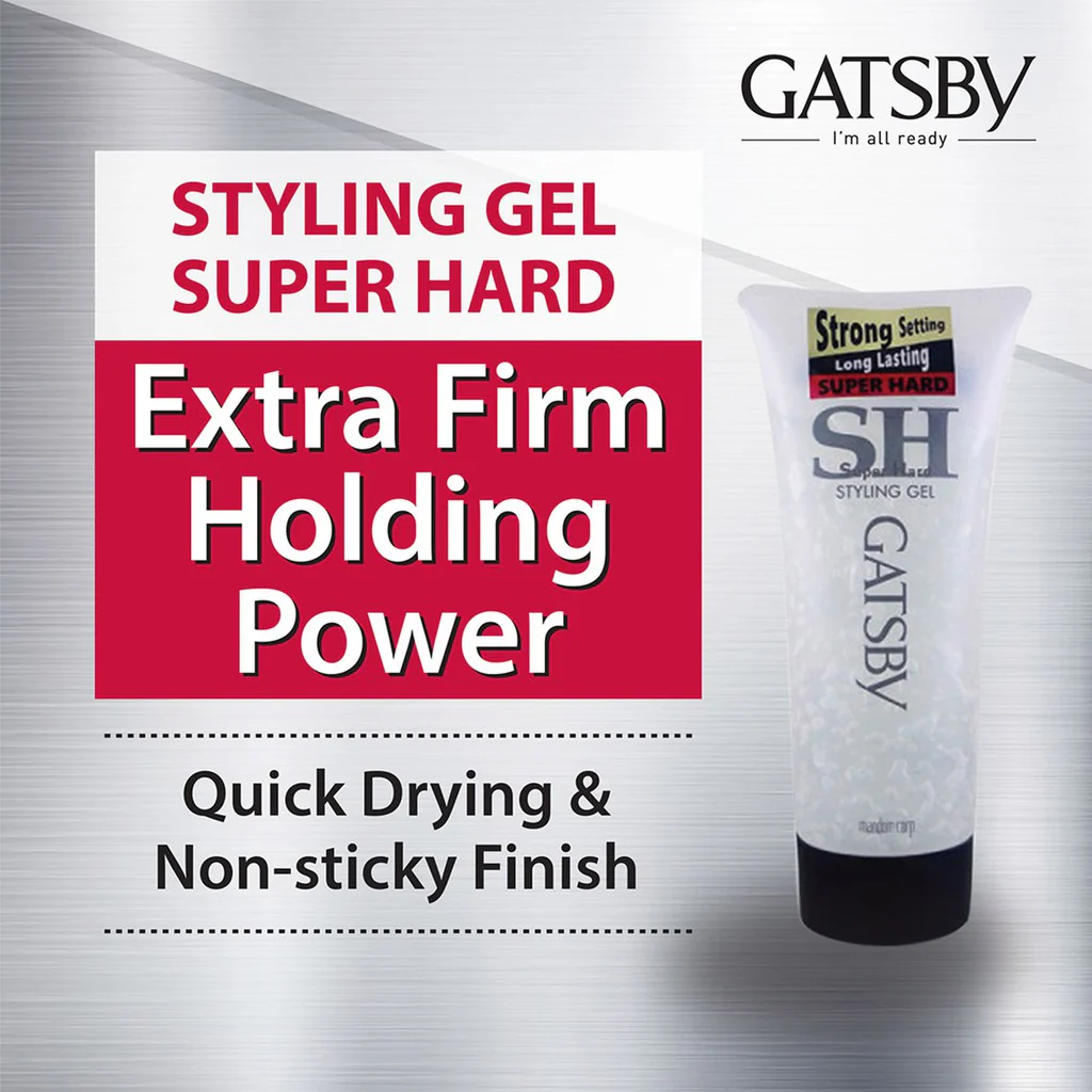 Gatsby Hair Styling Gel Super Hard 200g - Image 2