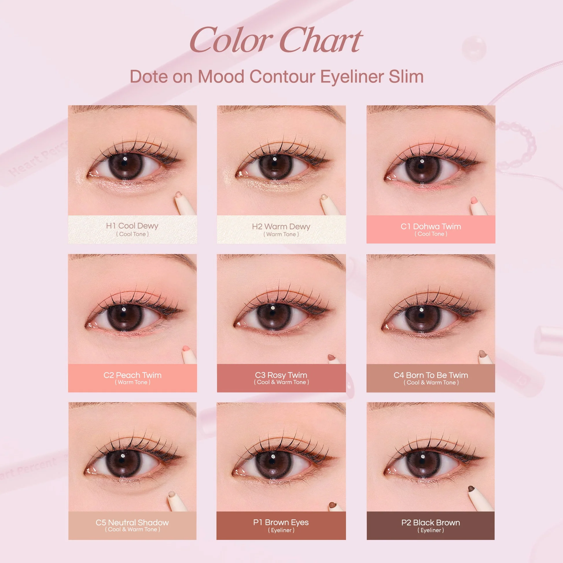 Heart Percent Dote On Mood Contour Eyeliner Slim - Image 12