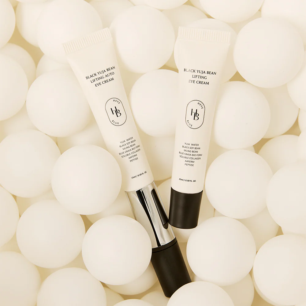 Heveblue Black Yuja Bean Lifting Auto Eye Cream 15ml - Image 4