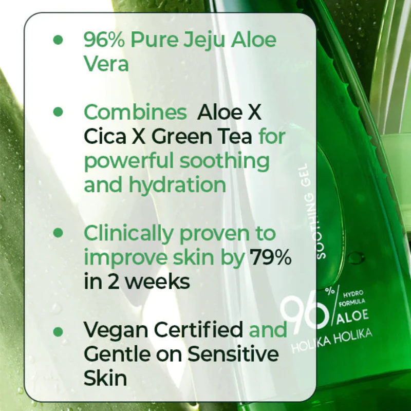 Holika Holika Aloe 96% Hydro Formula Light Soothing Gel 250ml - Image 3