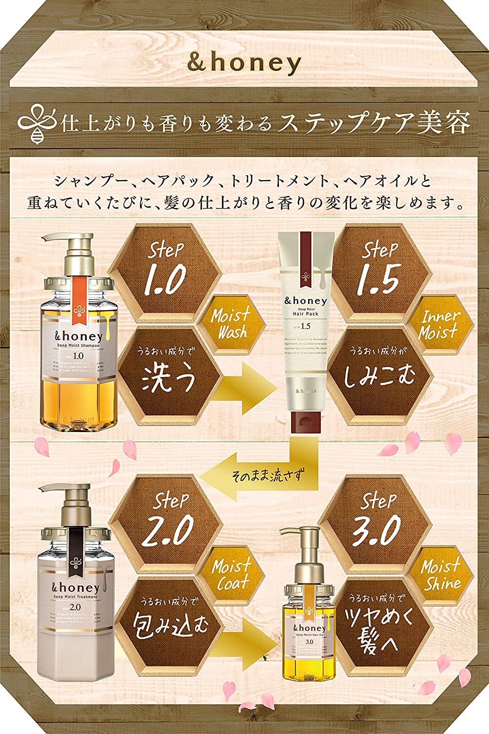 &honey Deep Moist Shampoo 1.0 440ml - Image 6