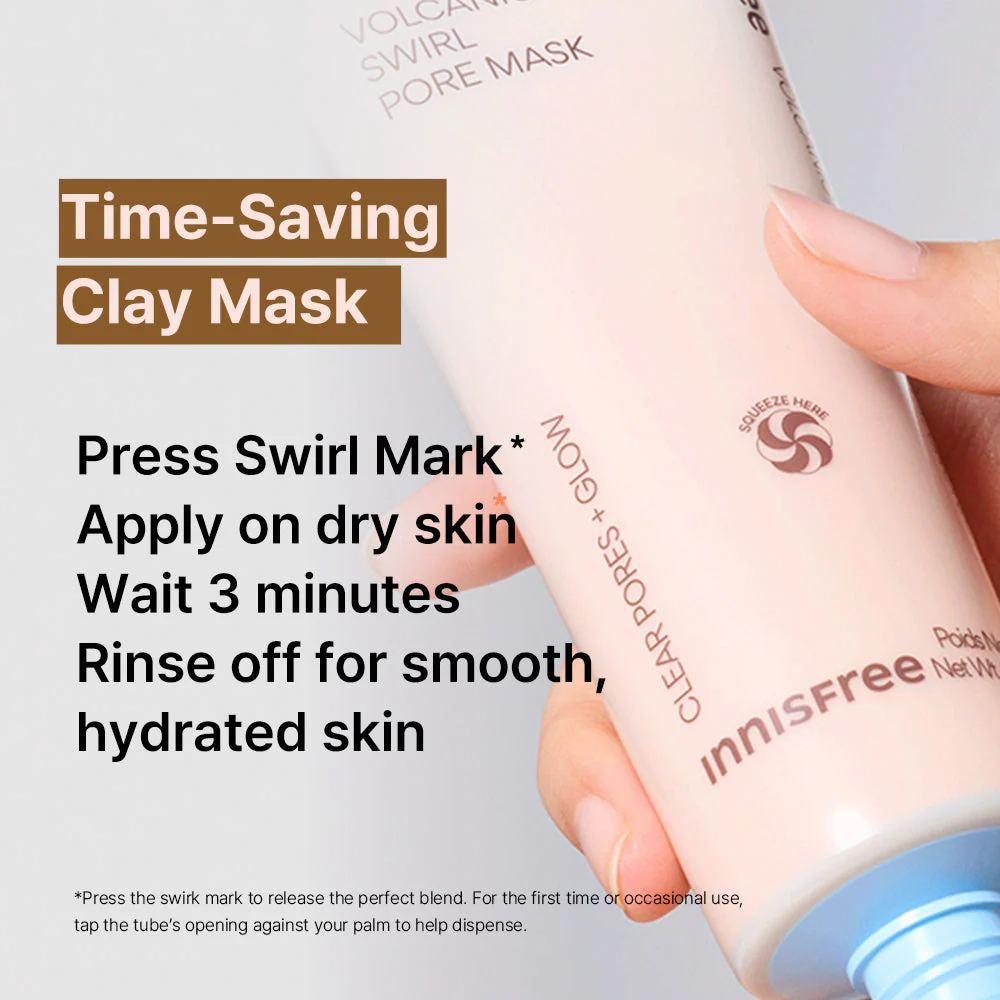 Innisfree Volcanic Swirl Pore Mask 110g - Image 6
