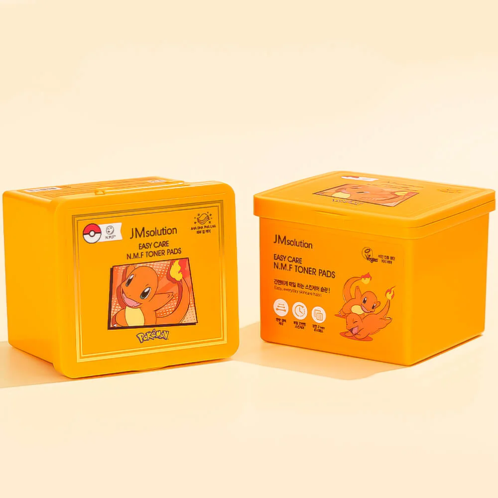 JM Solution Easy Care N.M.F Toner Pads  X Pokemon
Charmander 200ml 70pcs - Image 2