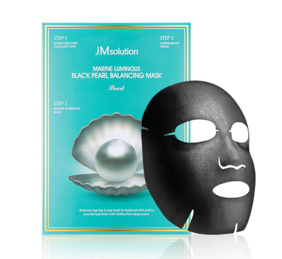 JM Solution Marine Luminous Black Pearl Balancing Mask 1Pcs