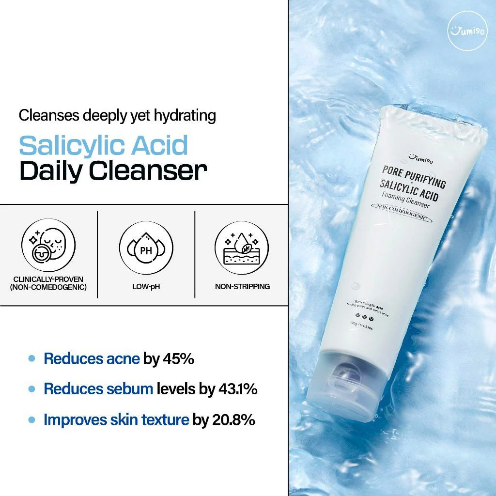 Jumiso Pore-Purifying Salicylic Acid Foaming Cleanser 120g - Image 2